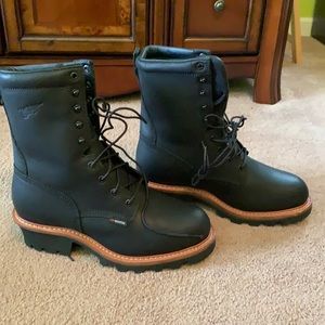 Red wing 4416 logger lineman boots 9.5D